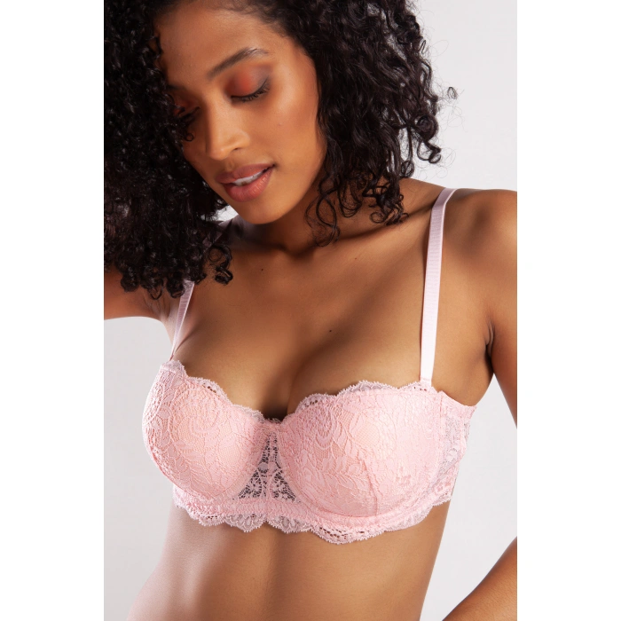 G.colors Push Up Strapless Bra, Açık Pembe Konforlu Ve Şık Sütyen