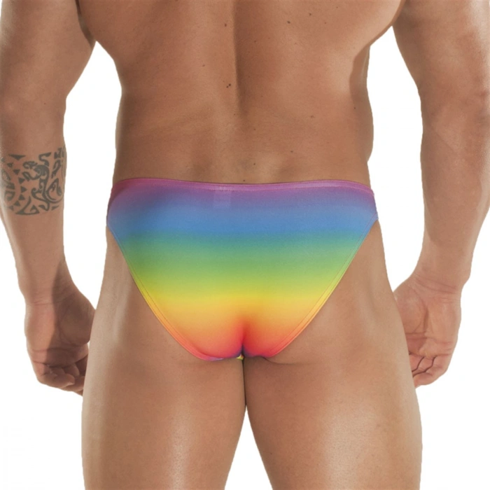 Gökkuşağı Desenli Erkek  Slip