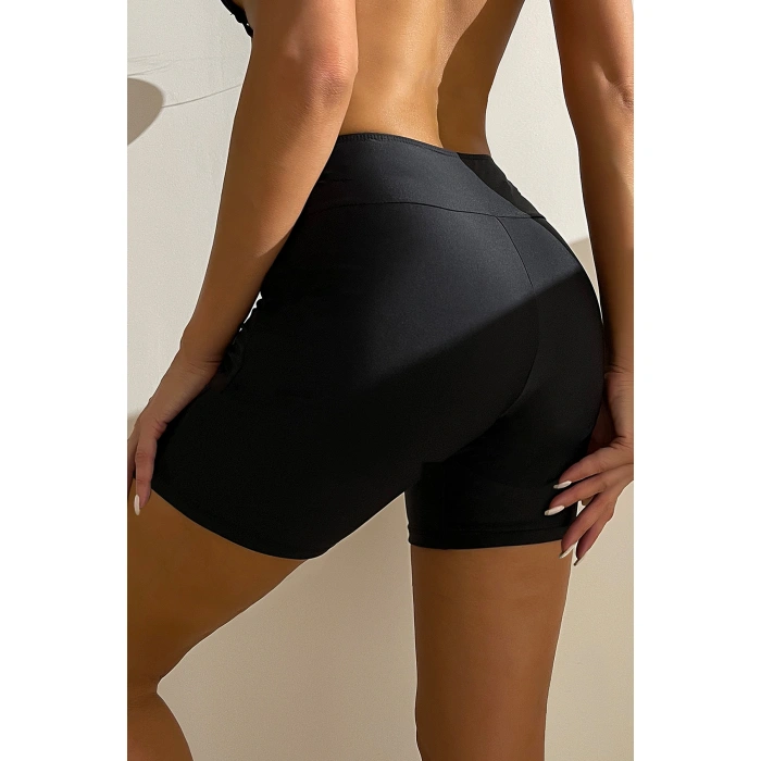 Kadın Siyah Önden Bağcıklı Deniz u