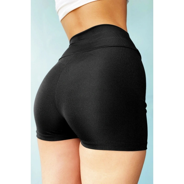 Kadın Siyah Yüksek Bel Mini Deniz u