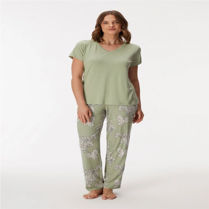 Kadın T-shirt Ve Pantolon Takım