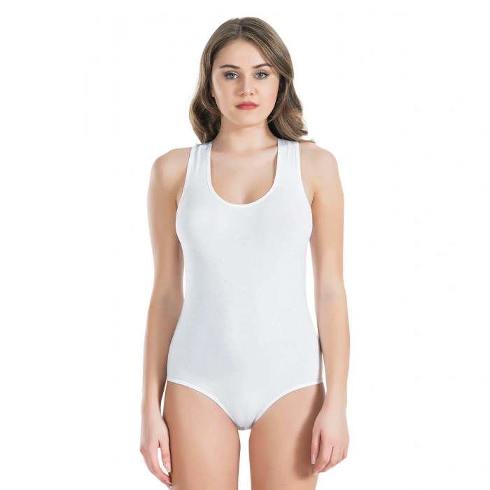 Kalın Askılı Sporcu Kadın Body 317