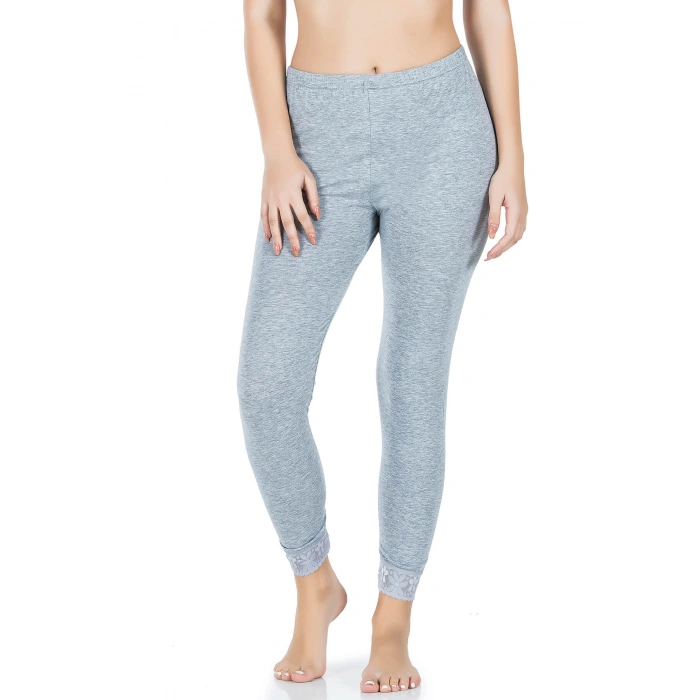 Paçası Dantelli Kadın Tayt 422