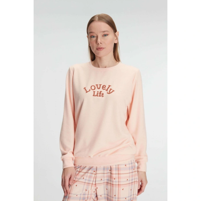 Pamuklu Kışlık Uzun Kol Kadın Pijama Takım