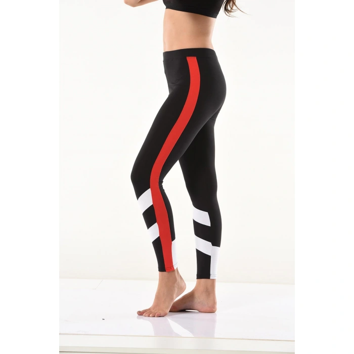 Şeritli Kadın Tayt 0588