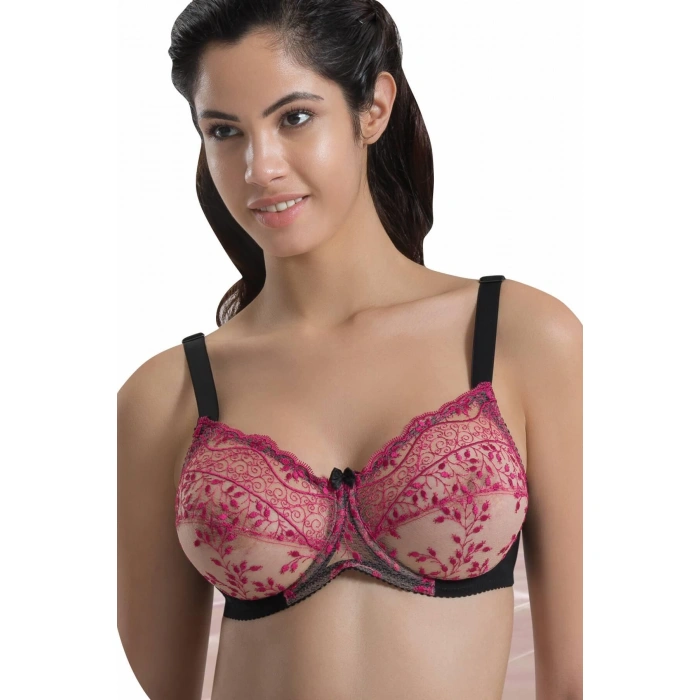 Siyah Bordo Mı Emay 148 B Balenli Toparlayıcı Sütyen