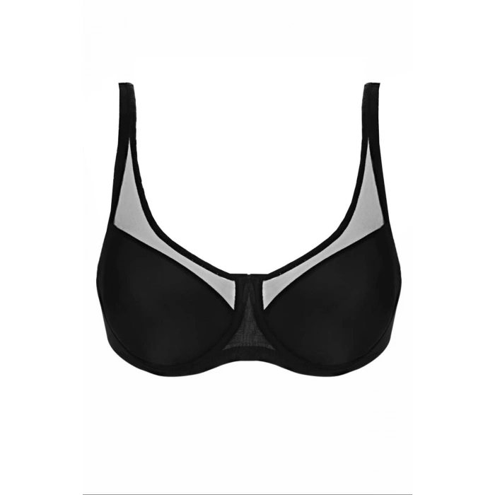 Siyah Mı Emay 167b Pedli Tül Toparlayıcı Sütyen