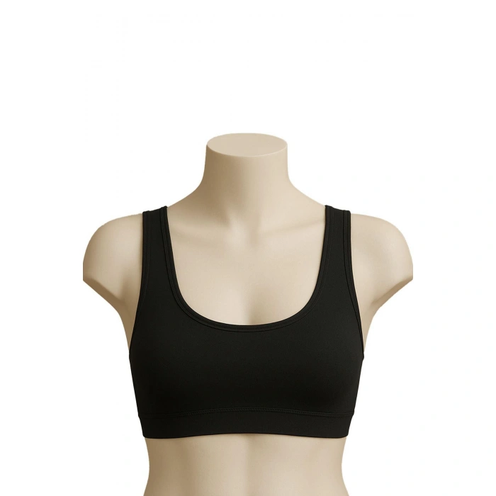 Siyah Mı Emay 1816 6'lı Pedli Kalın Askılı Alıştırma Sütyeni