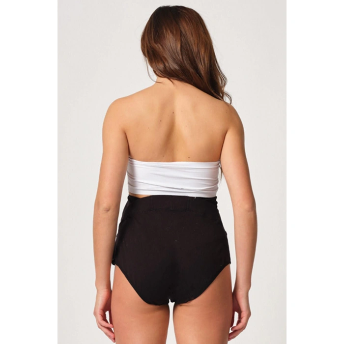 Siyah Mı Emay 2825 Cotton Hamile Karın Destekleyici Slip Korse