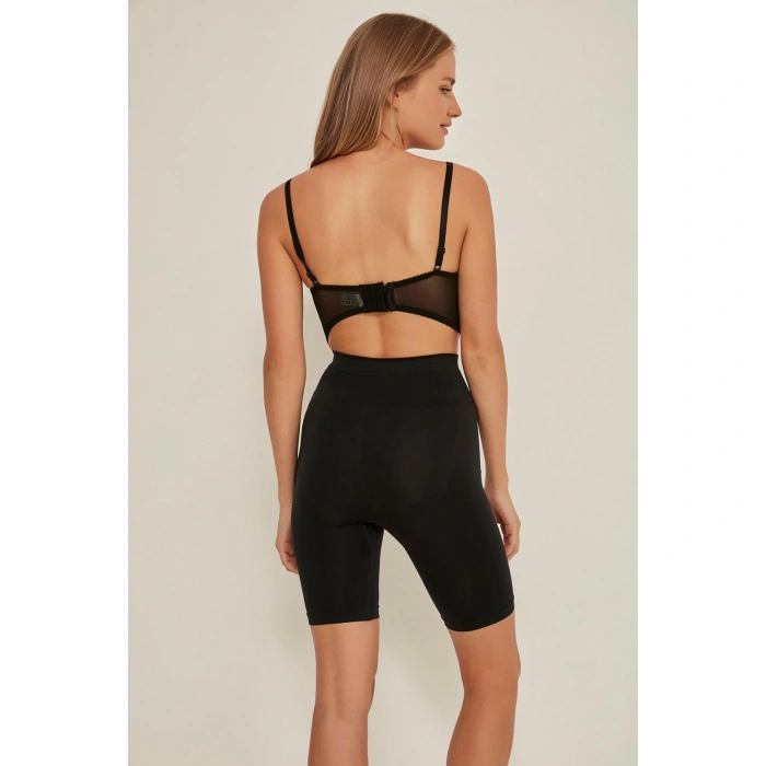 Siyah Mı Emay 3005 Soft Uzun Paçalı Boxer Korse