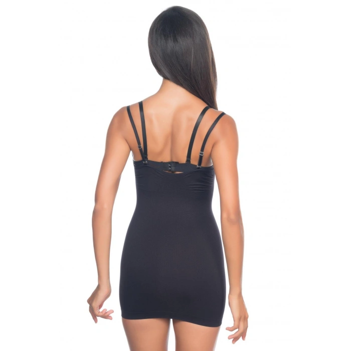 Siyah Mı Emay 5043 Göğsü Açık Masajlı Korse