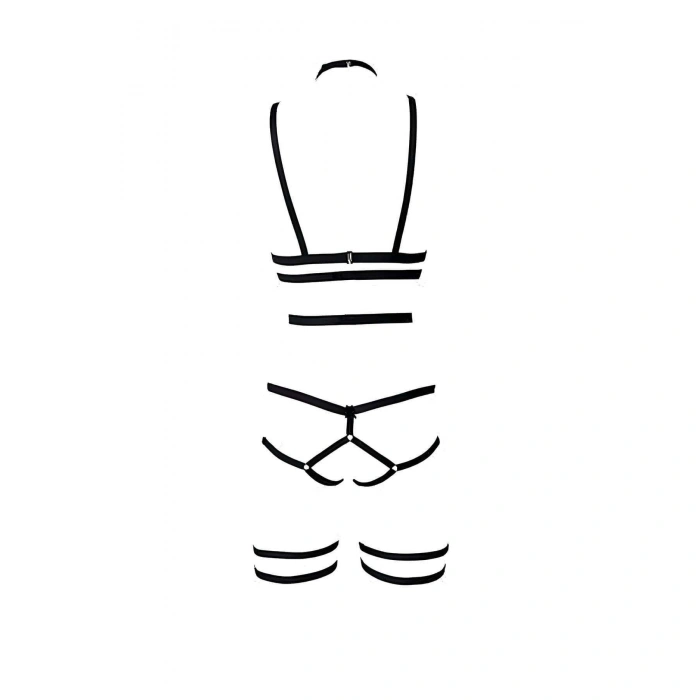 String - Sütyen Jartiyer Harness Takım - Brf142