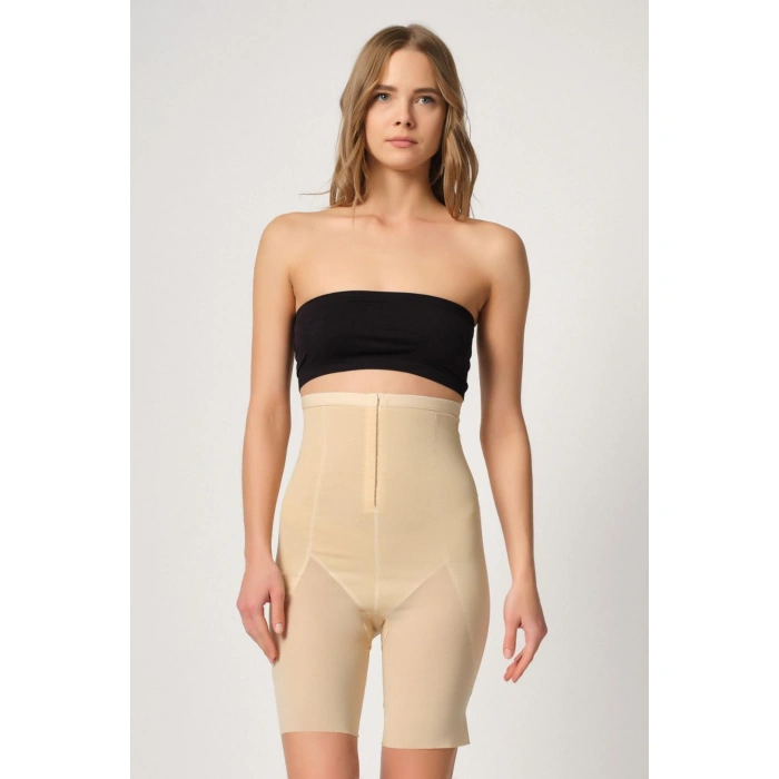 Ten Mı Emay 2928 Ön Agraflı Tül Paçalı Lazer Korse