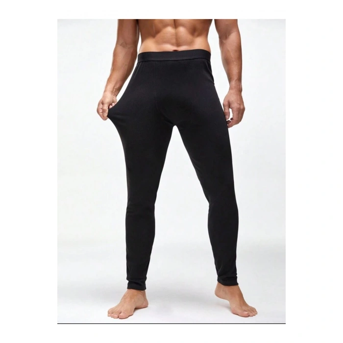 Siyah Erkek Termal İçlik Tayt