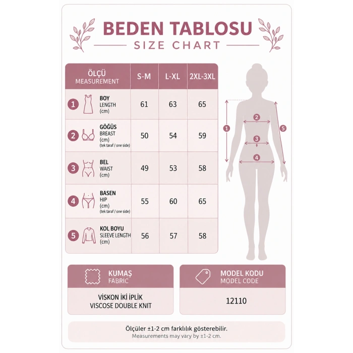 Nakış İstanbul Zerafeti | Kadın Uzun Kollu V Yaka Kolları Çiçek Desenli Viskon İki İplik Bluz