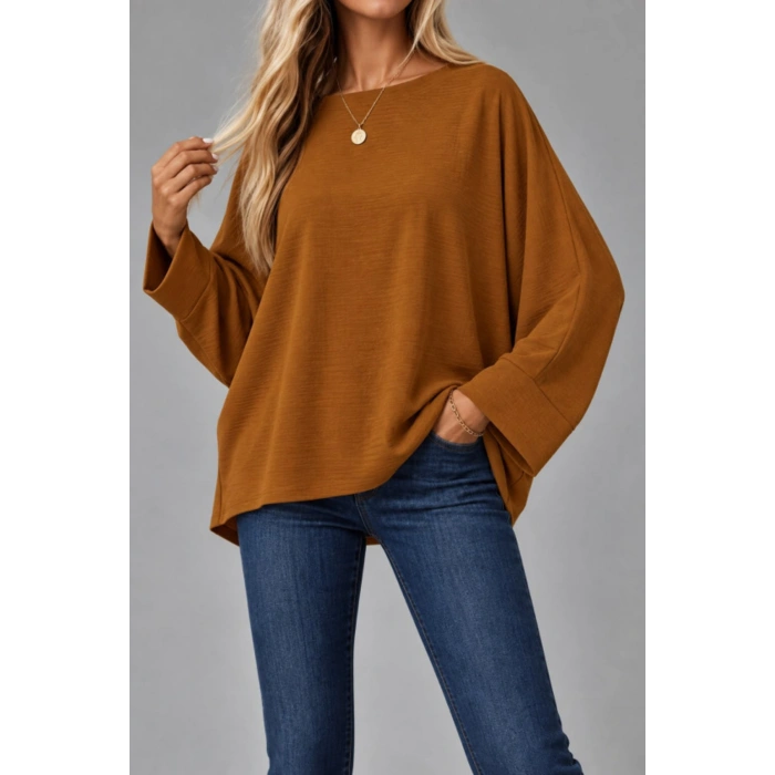 Oversize Yarasa Kol Bluz