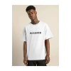 Unisex Bisiklet Yaka Oversize Baskılı T-Shirt - Beyaz