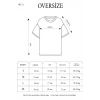 Unisex Bisiklet Yaka Baskılı Oversize T-Shirt - Beyaz