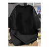 munn collection Baskılı Oversize Bisiklet Yaka T-shirt - Siyah