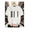 Melenza Baskılı Oversize Bisiklet Yaka T-shirt - Beyaz