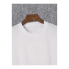 munn collection Baskılı Oversize Bisiklet Yaka T-shirt - Beyaz