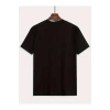 Baskılı Oversize Bisiklet Yaka T-shirt - Siyah