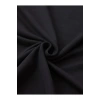 Leyaa Baskılı Oversize Bisiklet Yaka T-shirt - Siyah