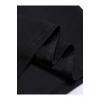 Mottisfashion Baskılı Oversize Bisiklet Yaka T-shirt - Siyah
