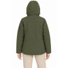 Su Geçirmez Softshell İçi Polar Astarlı Çıkarılabilir Kapüşonlu 4 Cepli Mont Ceket - Haki