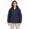 Su Geçirmez Softshell İçi Polar Astarlı Çıkarılabilir Kapüşonlu 4 Cepli Mont Ceket - Lacivert
