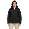 Su Geçirmez Softshell İçi Polar Astarlı Çıkarılabilir Kapüşonlu 4 Cepli Mont Ceket - Siyah