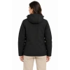 Su Geçirmez Softshell İçi Polar Astarlı Çıkarılabilir Kapüşonlu 4 Cepli Mont Ceket - Siyah