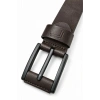 Erkek Koyu 4 Cm Metal Tokalı Kot Ve Kumaş Pantolon Kemeri