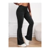 Kadın Yüksek Bel Cepli İspanyol Paçalı Kot Jeans Pantolon