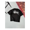 Erkek Baskılı Oversize T-shirt - Siyah