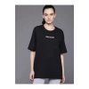 Baskılı Oversize T-shirt - Siyah