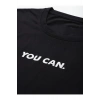 Baskılı Oversize T-shirt - Siyah