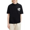Erkek Baskılı Oversize T-shirt - Siyah
