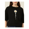 Baskılı T-shirt - Siyah