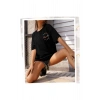 Baskılı T-shirt - Siyah