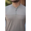 Erkek Hakim Yakalı Kısa Kollu Pamuklu T-shirt