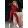 Kadın Uzun Kollu V Yakalı Viskon Iki Iplik Bluz Ve Pantolon Ikili Takım