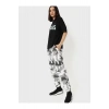 Baskılı Oversize T-shirt - Siyah