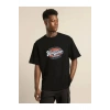Unisex Baskılı Oversize T-Shirt - Siyah