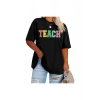 Baskılı T-shirt - Siyah