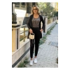 Kadın Uzun Kollu Krep üçlü Takım