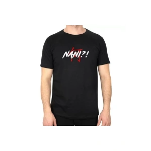 TİANA Unisex Bisiklet Yaka Baskılı Oversize T-Shirt - Siyah
