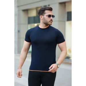 Erkek Bisiklet Yaka Kısa Kollu Tişört