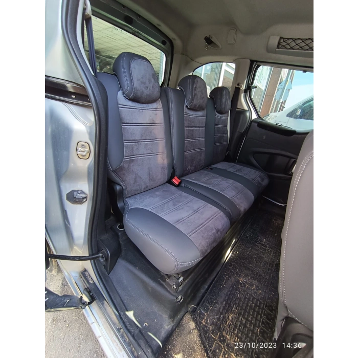 PEUGEOT PARTNER -ÖZEL DİKİM -FÜME TAYTÜYÜ-KENAR 630 DERİ