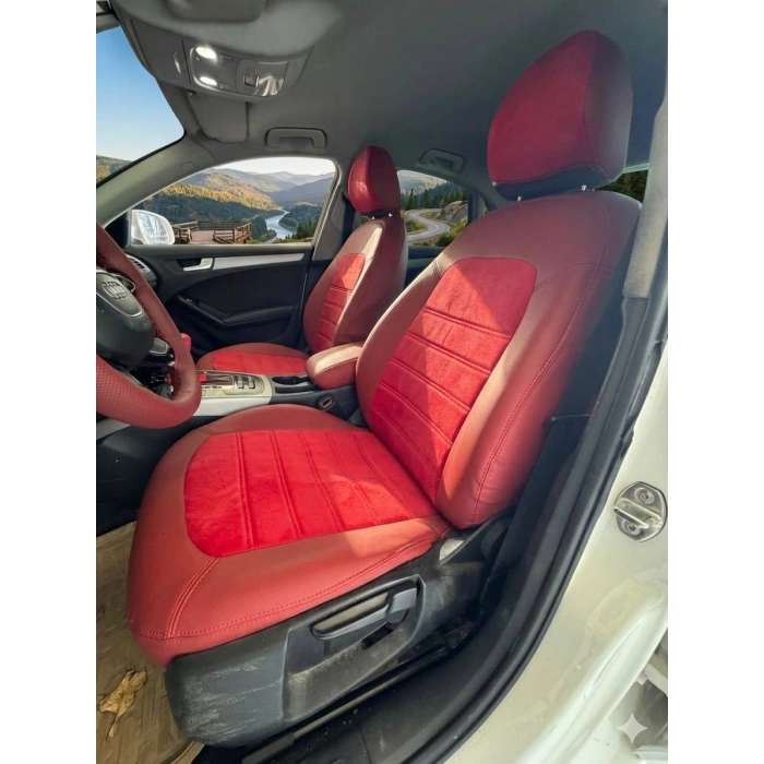 AUDİ A4 - KIRMIZI TAYTÜYÜ - 260 (BORDO) DERİ - ÖZEL DİKİM